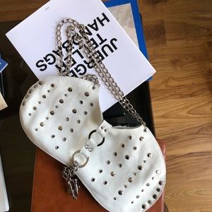 White Studded Purse
